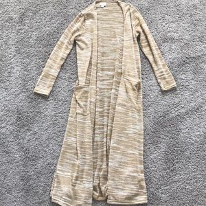 Tan and Creme Cardigan